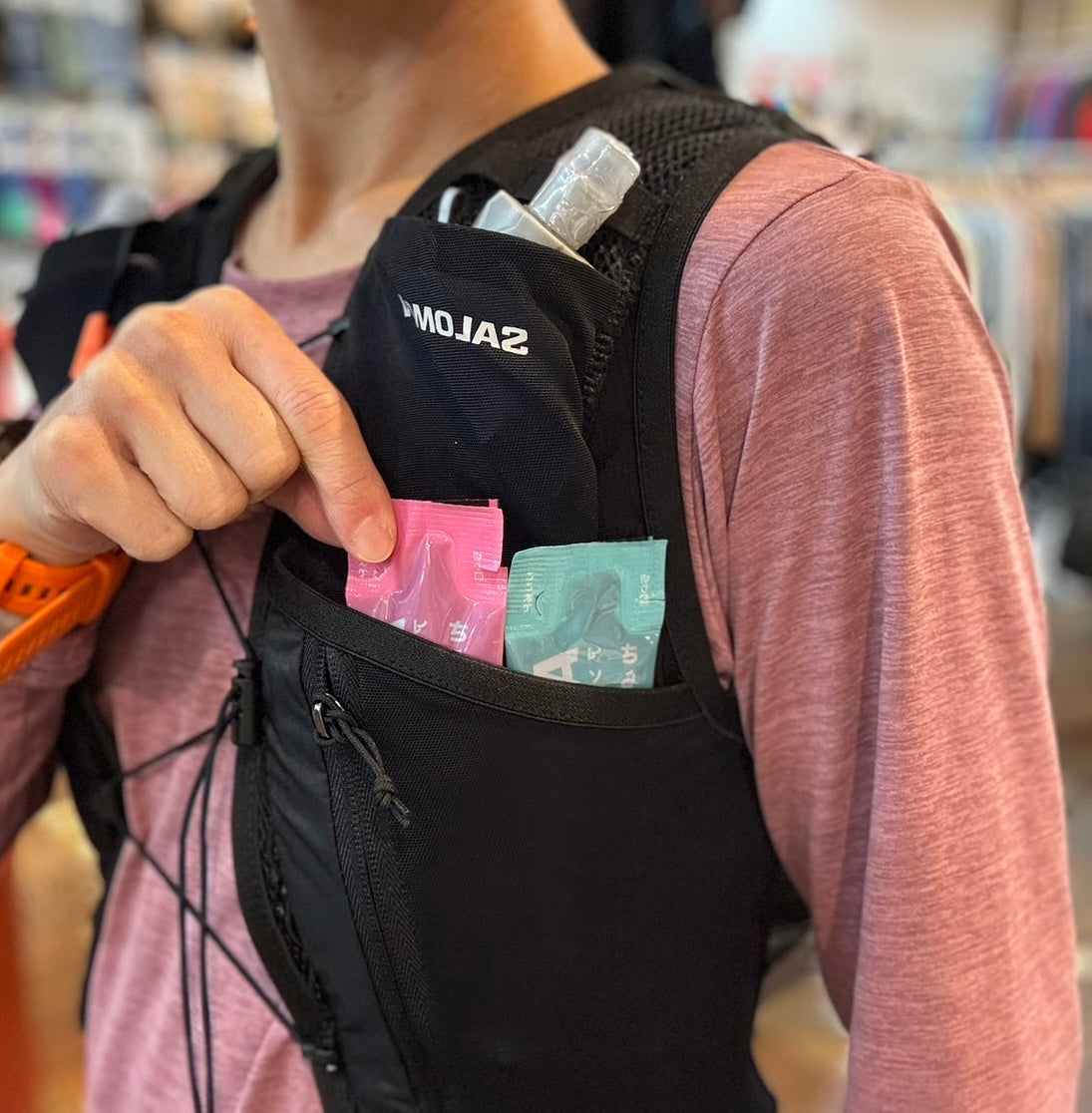 【2024春夏】SALOMON/サロモン ACTIVE SKIN 12 Women's SET/アクティブ スキン12(ウィメンズ/フラスク付)
