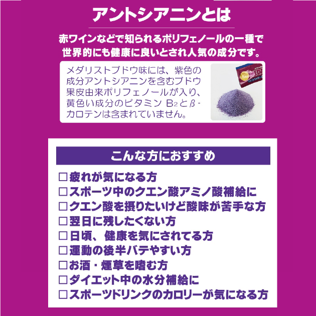MEDALIST/メダリスト ブドウ味 500mL用【バラ売り】
