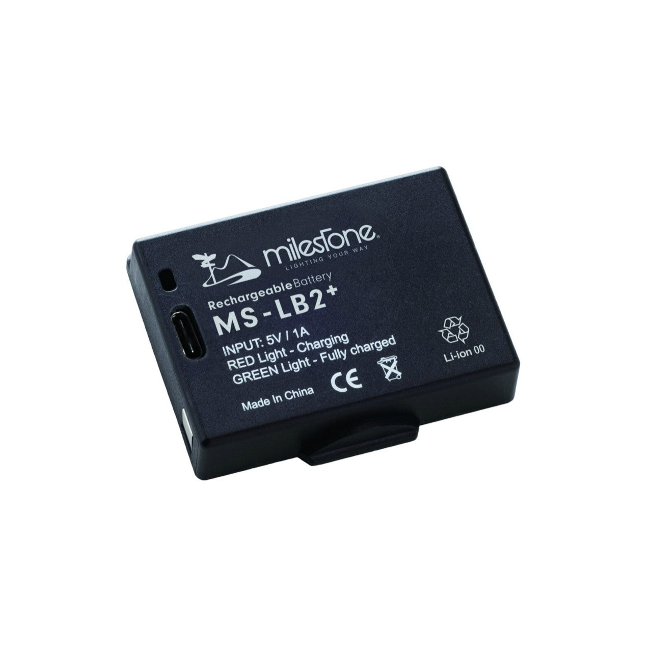 milestone/マイルストーン【MS-LB2+】 MS-H1、MS-H2、MS-K1専用のスペアバッテリー