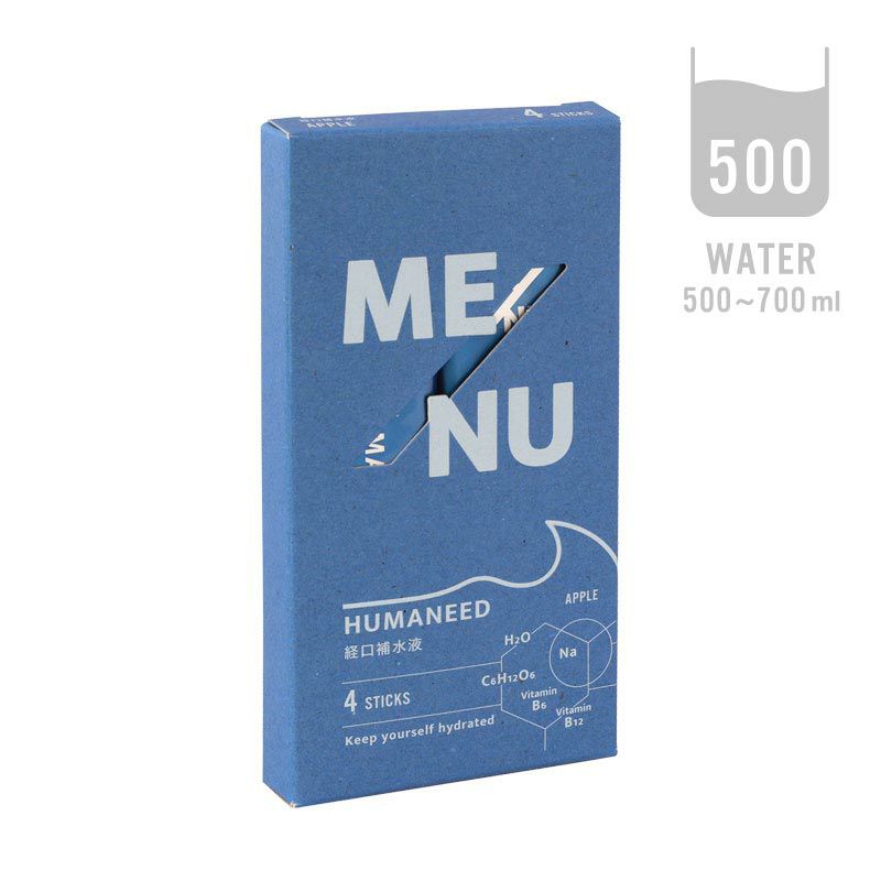ME/NU /メニュー HUMANEED 経口補水液 500ml 4本入り(5味)