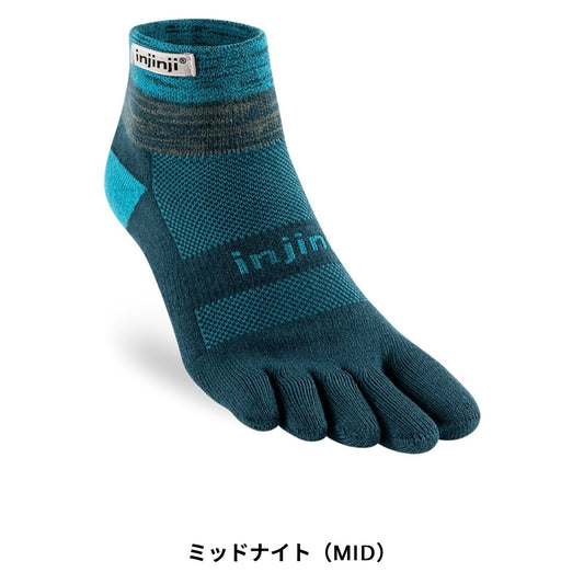 【2024秋 新色】injinji /インジンジ トレイルミッドウェイト ミニクルー(ユニセックス)213130