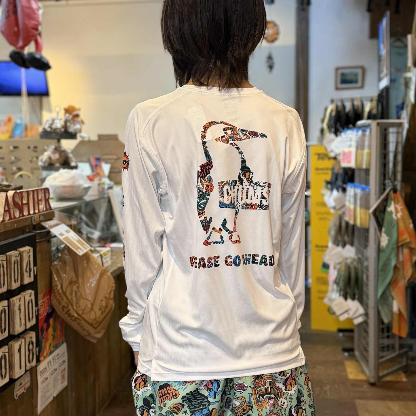 【2025秋冬】CHUMS / チャムス Running Go Ahead L/S T-Shirt(ユニセックス)