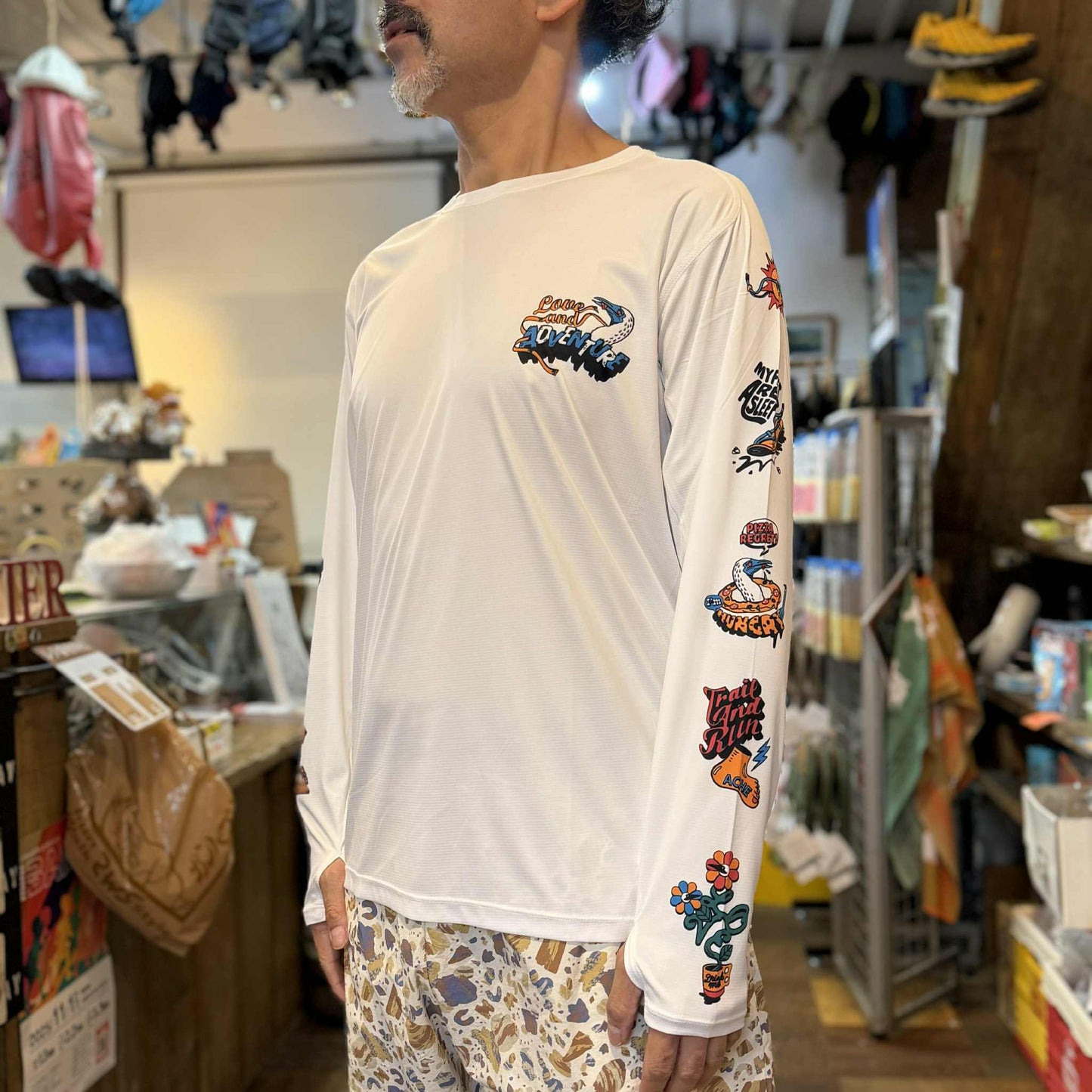 【2025秋冬】CHUMS / チャムス Running Go Ahead L/S T-Shirt(ユニセックス)