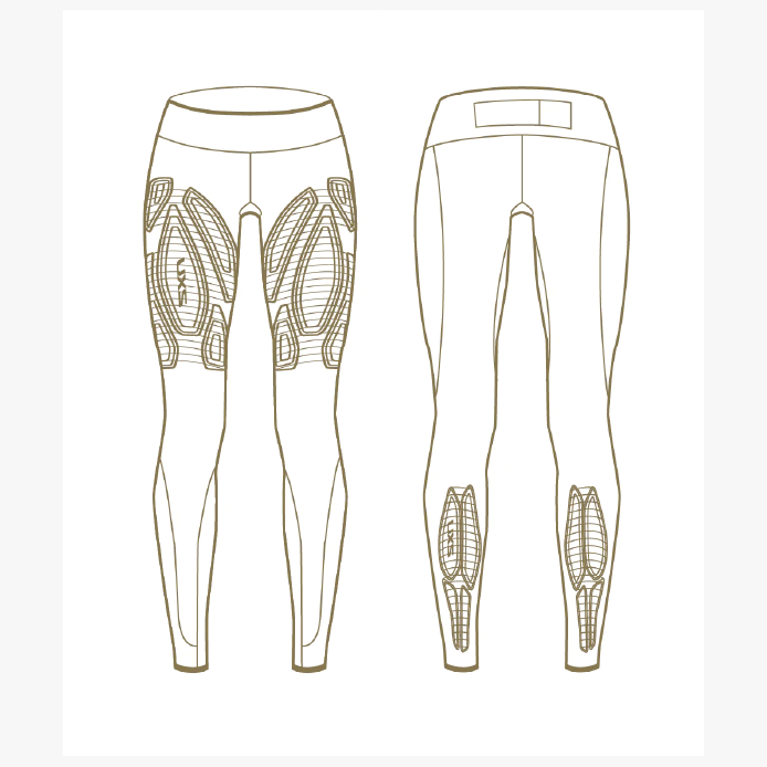 2XU/ツータイムズユー (ウィメンズ) ライトスピード MCS ミッドライズ コンプレッションタイツ WA6523B