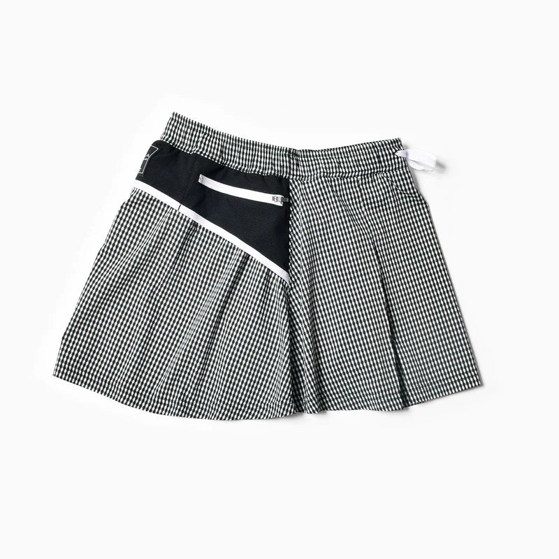 【2025 夏】MMA/マウンテンマーシャルアーツ Women's Front Pleats Run Skirt(Black Check)【名古屋店のみ】