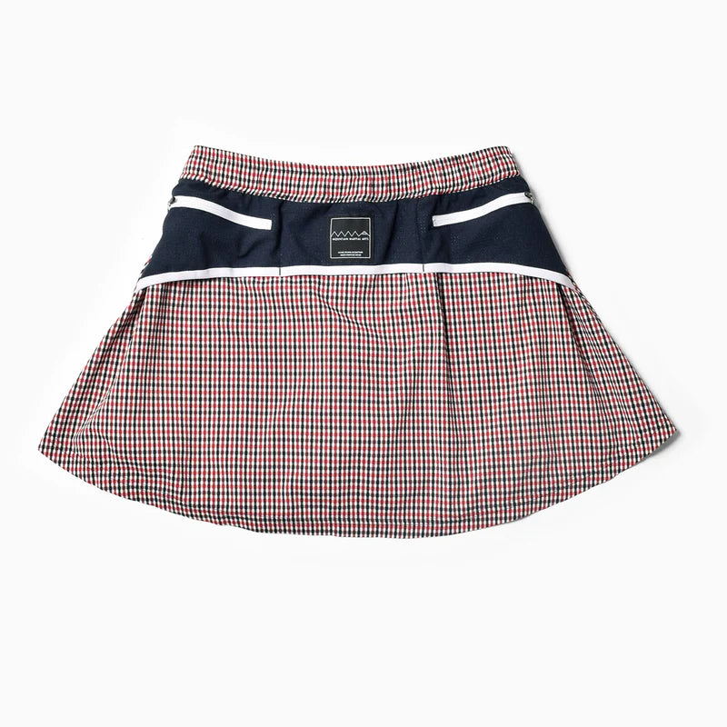 【2025 夏】MMA/マウンテンマーシャルアーツ Women's Front Pleats Run Skirt(Red Check)【名古屋店のみ】