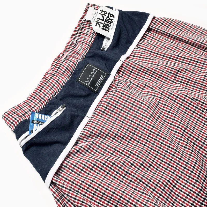 【2025 夏】MMA/マウンテンマーシャルアーツ Women's Front Pleats Run Skirt(Red Check)【名古屋店のみ】