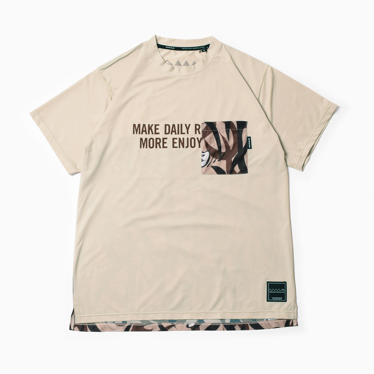 【2025夏モデル】MMA/マウンテンマーシャルアーツ Takumi Okada Camo Pocket Tee(Beige)【名古屋店のみ】