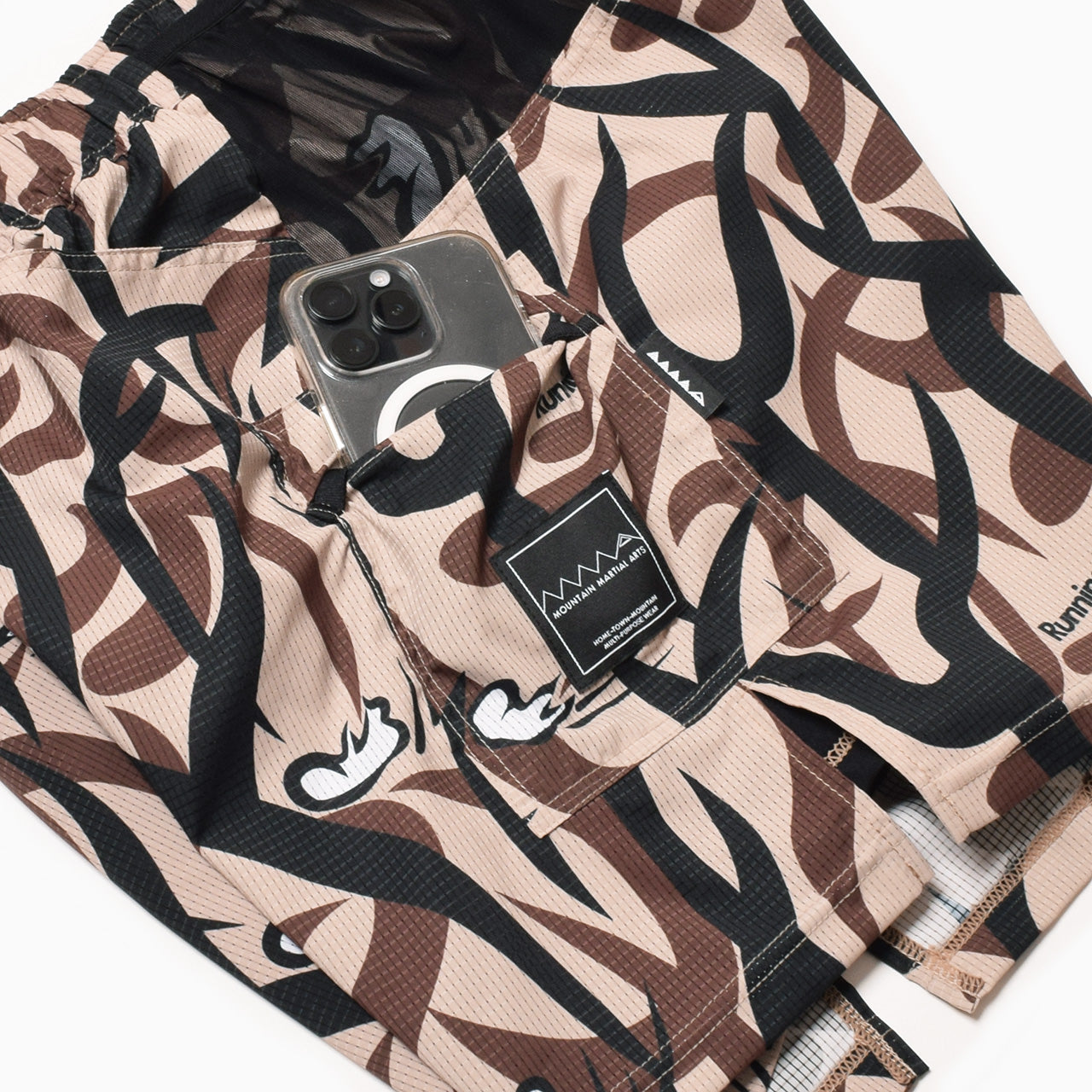 【2025夏モデル】MMA/マウンテンマーシャルアーツ Takumi Okada Camo 7pockets Shorts(Beige Camo)【名古屋店のみ】