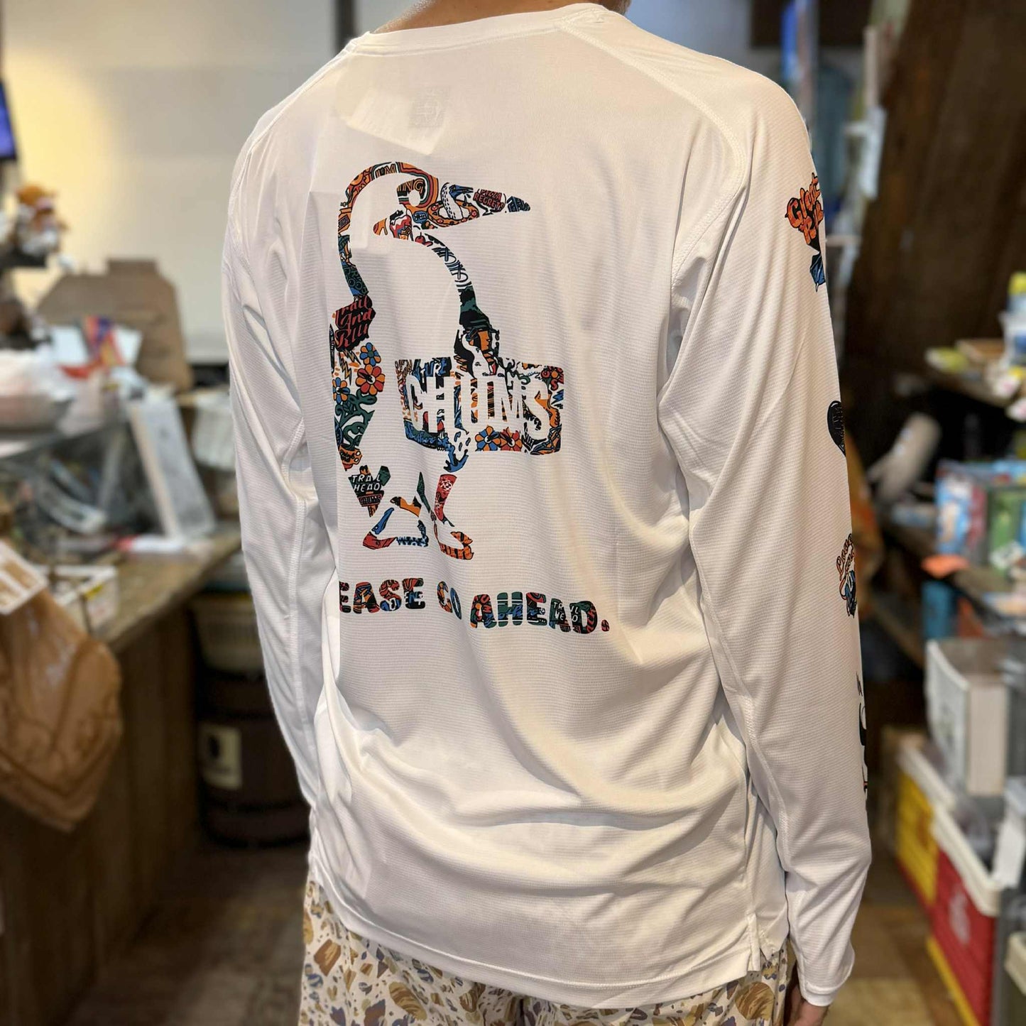 【2025秋冬】CHUMS / チャムス Running Go Ahead L/S T-Shirt(ユニセックス)