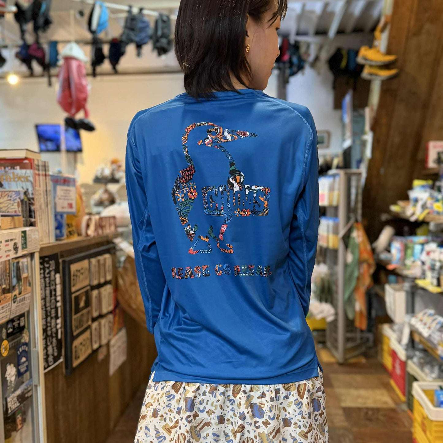 【2025秋冬】CHUMS / チャムス Running Go Ahead L/S T-Shirt(ユニセックス)