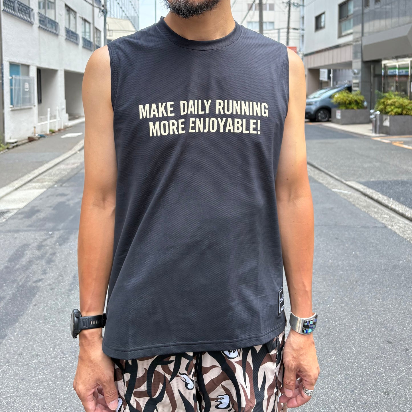 【2025夏モデル】MMA/マウンテンマーシャルアーツ Takumi Okada Camo Sleeve‐less(Black)【名古屋店のみ】