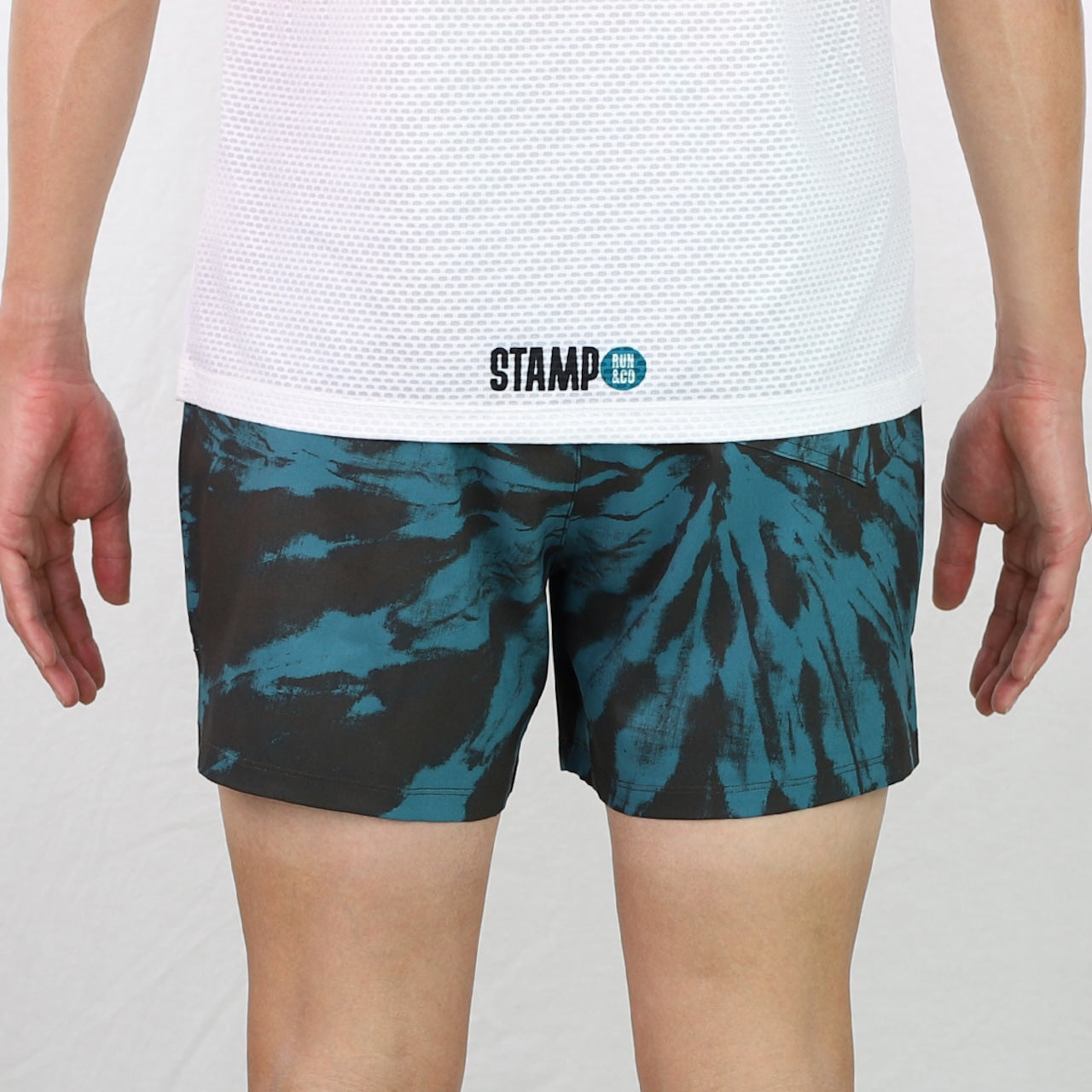 【2025冬】STAMP/スタンプ 3 POCKET SHORTS "TIE DYE BLACK/GREEN"(ユニセックス)