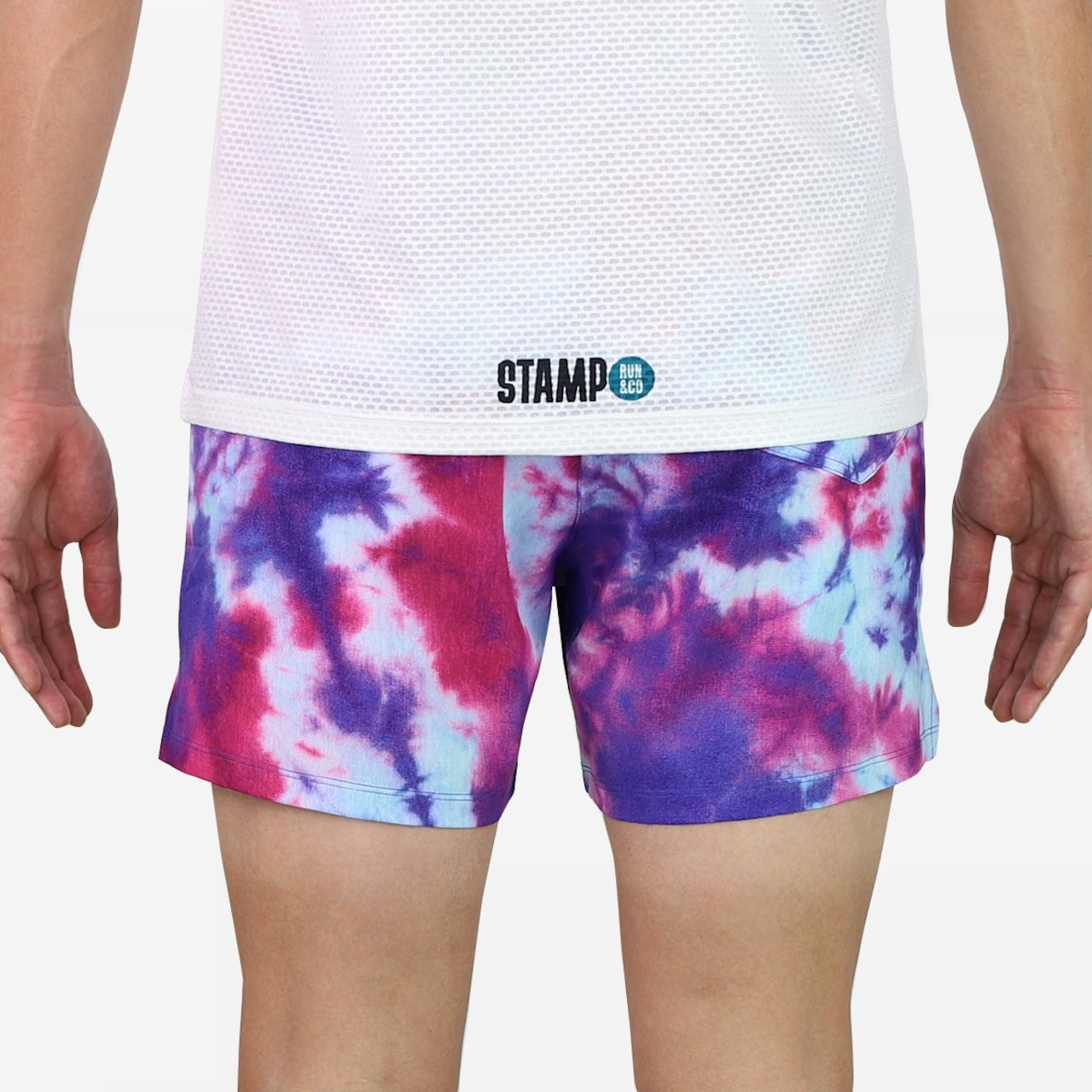 【2025冬】STAMP/スタンプ 3 POCKET SHORTS "TIE DYE BLUE/PINK"(ユニセックス)