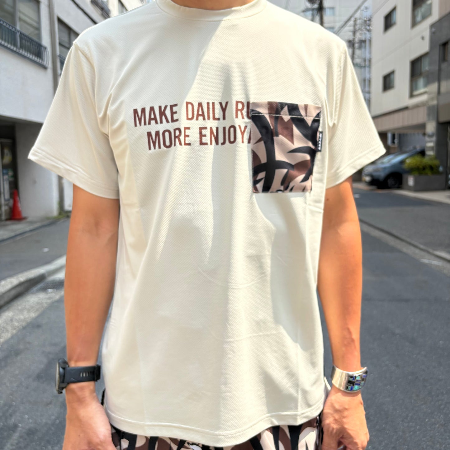 【2025夏モデル】MMA/マウンテンマーシャルアーツ Takumi Okada Camo Pocket Tee(Beige)【名古屋店のみ】
