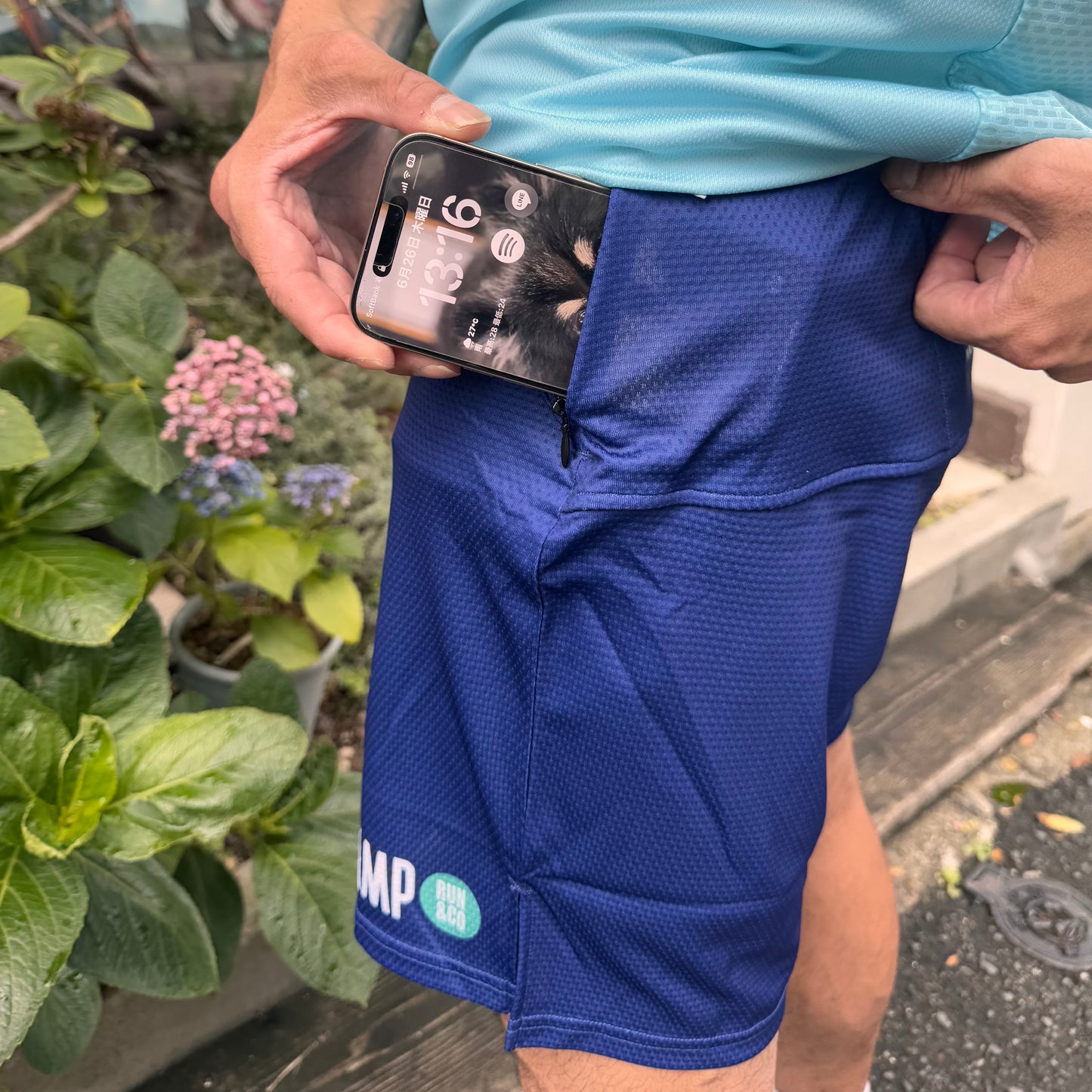 【2025.春夏】STAMP/スタンプ EASY RUN SHORTS NAVY(ユニセックス)(大阪店のみ)