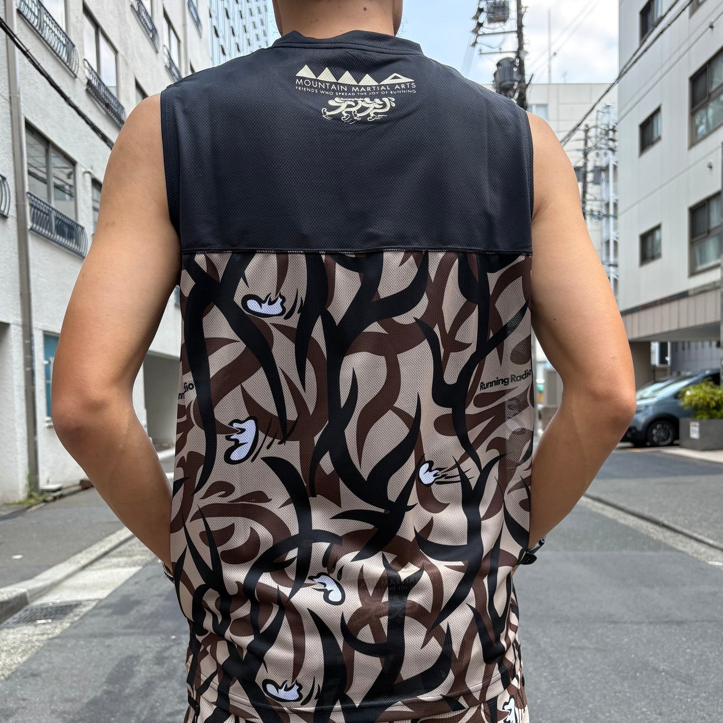 【2025夏モデル】MMA/マウンテンマーシャルアーツ Takumi Okada Camo Sleeve‐less(Black)【名古屋店のみ】