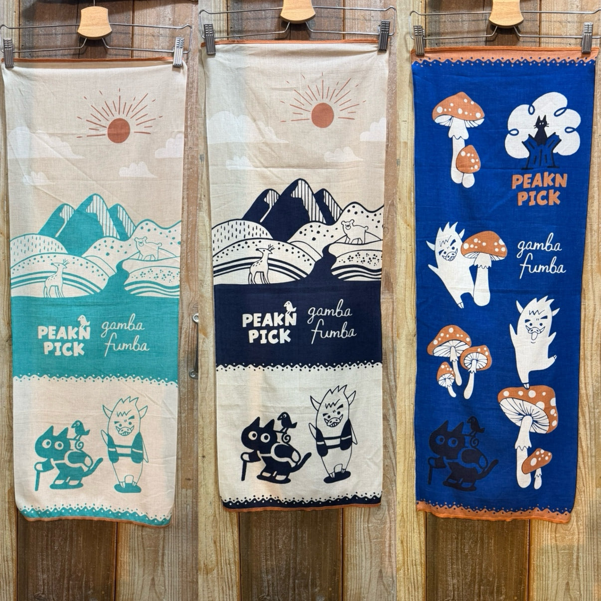 PEAKN PICK& GAMBA FUMBA手ぬぐい – RUN-WALK Style