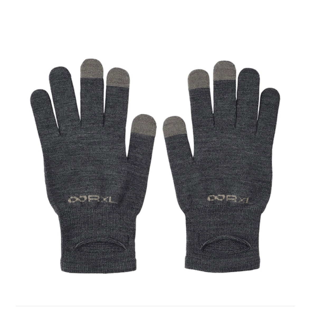 R×L / アールエル メリノウール グローブ ライト G  ”チャコール”(MWA9507G)