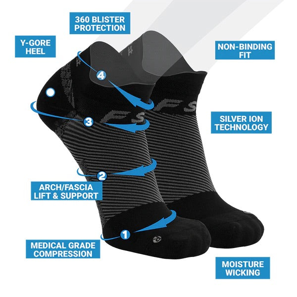 【初入荷】OS1st/オーエスファースト FS4 Plantar Fasciitis Sock - No Show プランターファシアイティスソックス / ノーショー