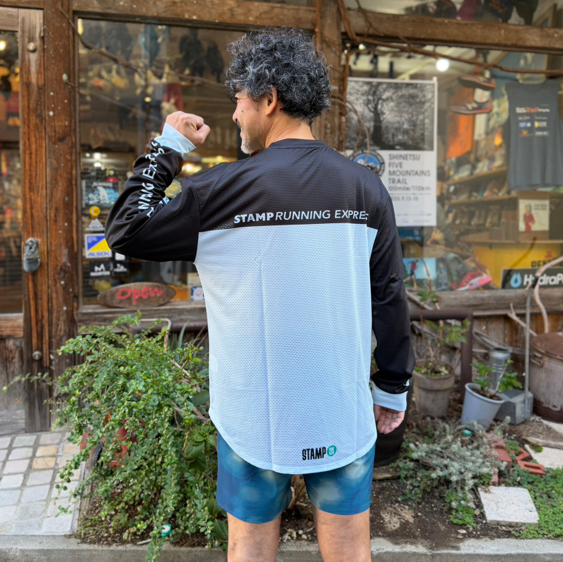 【2025秋冬】STAMP/スタンプ LONG SLEEVE TEE”RUNNING EXPRESS"(ユニセックス)