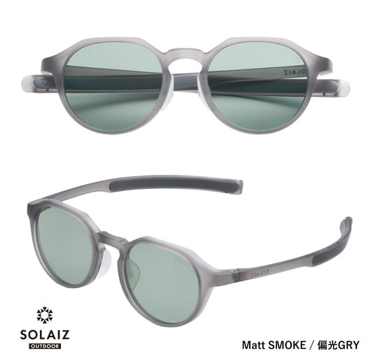 SOLAIZ / ソライズ  SLD-004 OUTDOOR ” Matt SMOKE / 偏光GRY ”（大阪店のみ）