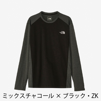 【2024秋】THE NORTH FACE/ノースフェイス ロングスリーブハイブリッドGTDメランジクルー（メンズ） NT62275 名古屋店のみ