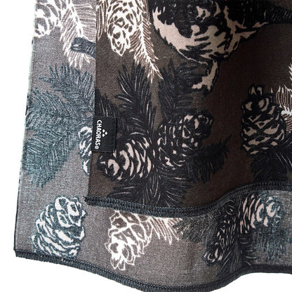 CHAORAS / チャオラス スポーツてぬぐい （ライチョウ＆ホシガラス セピア）