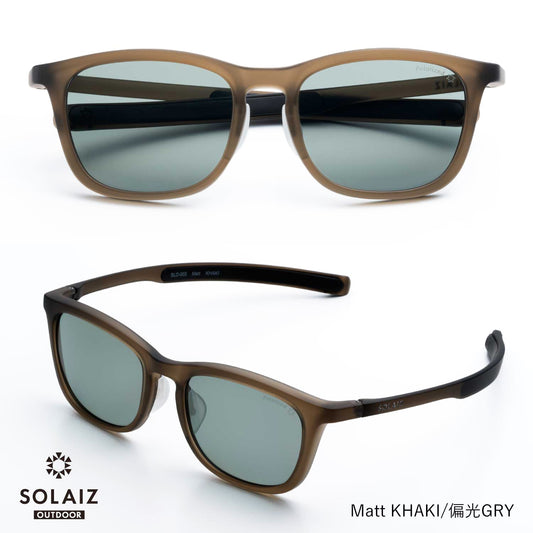 SOLAIZ / ソライズ   SLD-003 OUTDOOR " Matt KHAKI / 偏光GRY "（大阪店のみ）