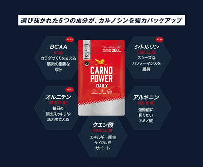 【リニューアル】ハマリ薬品 / カルノパワーDAILY（120粒・１ヶ月分）