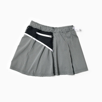 【2025 夏】MMA/マウンテンマーシャルアーツ Women's Front Pleats Run Skirt（Black Check）【名古屋店のみ】