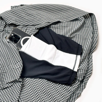 【2025 夏】MMA/マウンテンマーシャルアーツ Women's Front Pleats Run Skirt（Black Check）【名古屋店のみ】