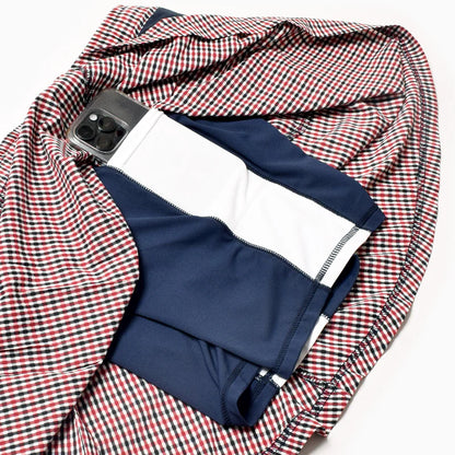 【2025 夏】MMA/マウンテンマーシャルアーツ Women's Front Pleats Run Skirt（Red Check）【名古屋店のみ】