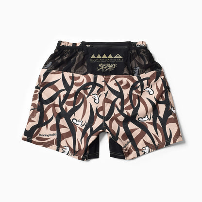 【2025夏モデル】MMA/マウンテンマーシャルアーツ Takumi Okada Camo 7pockets Shorts（Beige Camo）【名古屋店のみ】