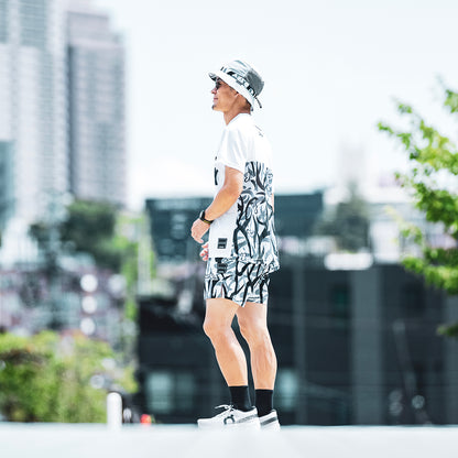 【2025夏モデル】MMA/マウンテンマーシャルアーツ Takumi Okada Camo 7pockets Shorts（Gray Camo）【名古屋店のみ】