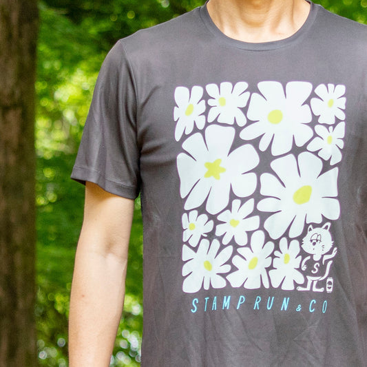 【2026春夏】STAMP/スタンプ  STAMP GRAPHIC RUN TEE (FLOWER)（ユニセックス）
