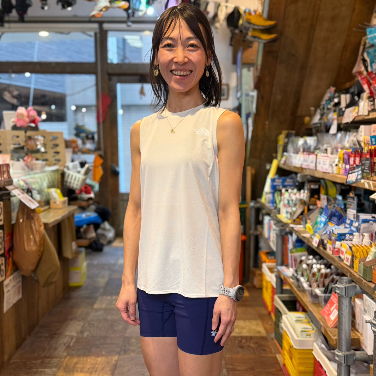THE NORTH FACE/ノースフェイス スリーブレスGTDメランジクルー（ウィメンズ）NTW12594