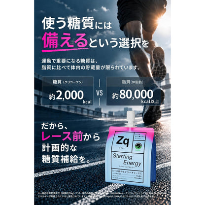三井精糖DM パラチノース　 Zq / ジキュー  Starting Energy  / スターティングエナジー（レース直前）