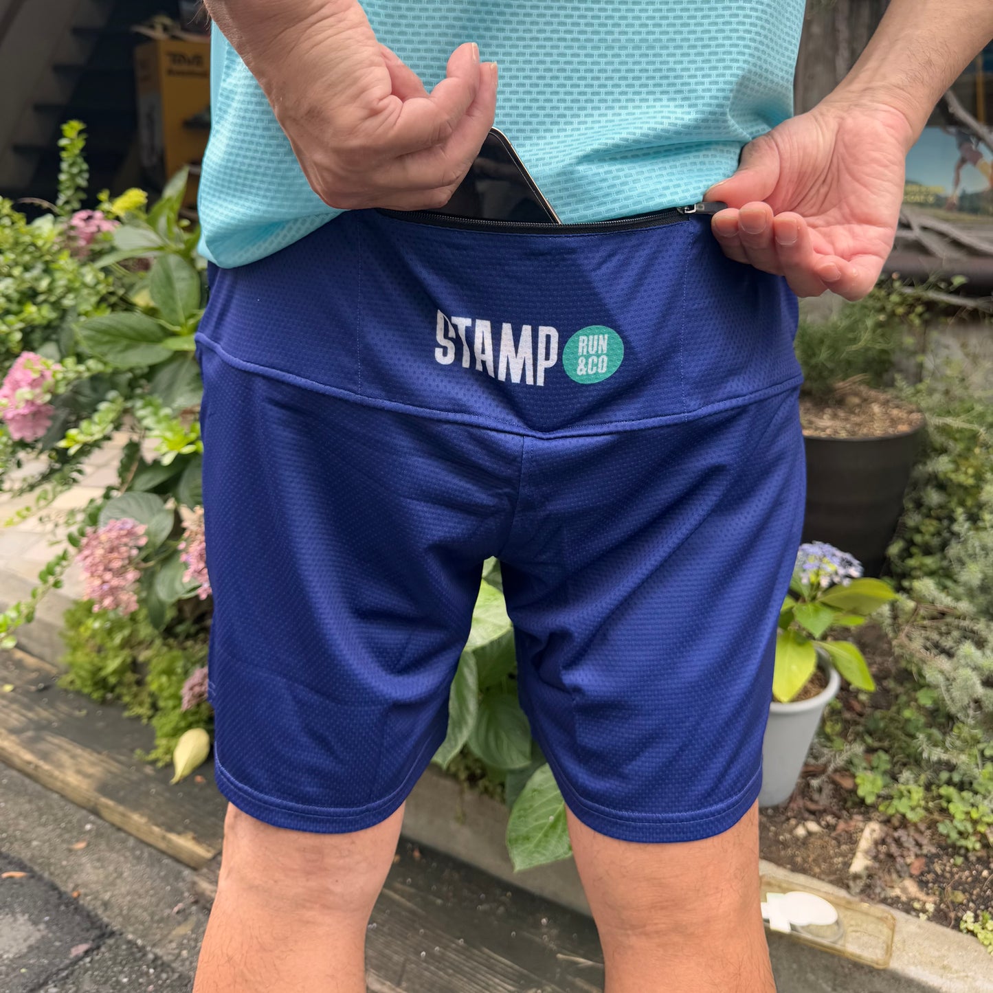 【2025.春夏】STAMP/スタンプ EASY RUN SHORTS NAVY（ユニセックス）（大阪店のみ）