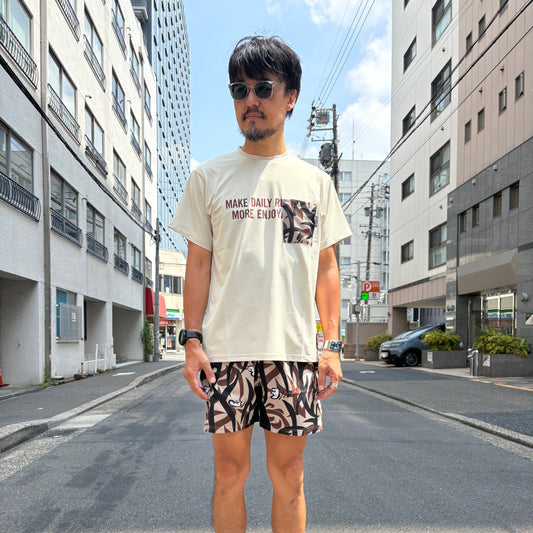 【2025夏モデル】MMA/マウンテンマーシャルアーツ Takumi Okada Camo Pocket Tee（Beige）【名古屋店のみ】