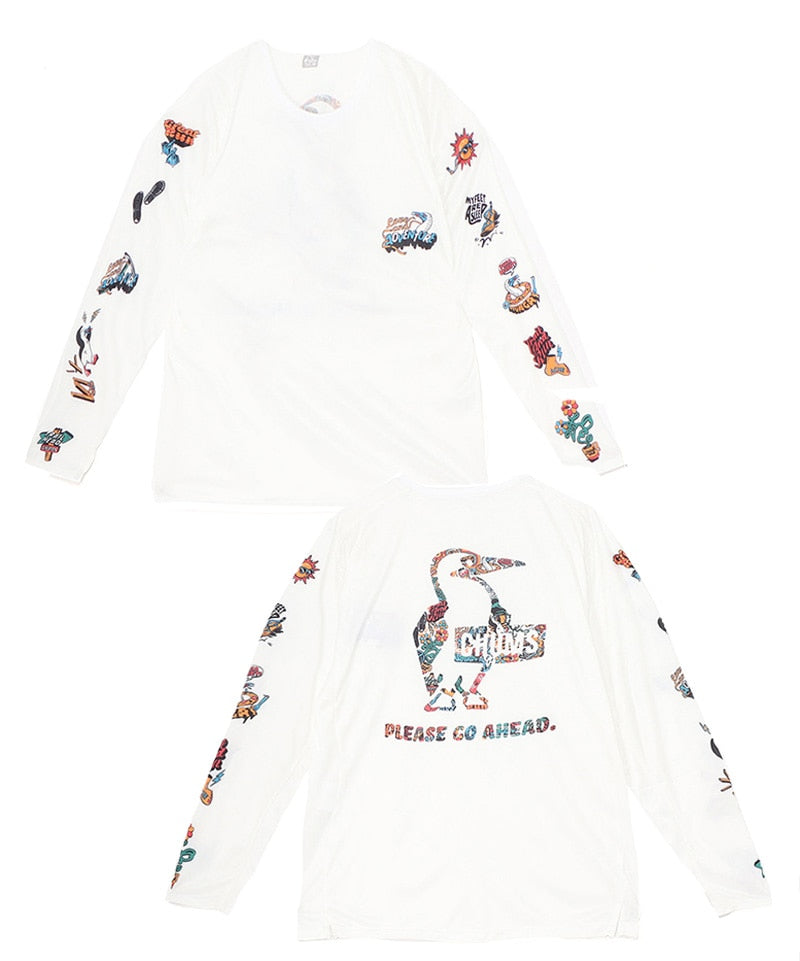【2025秋冬】CHUMS / チャムス Running Go Ahead L/S T-Shirt（ユニセックス）