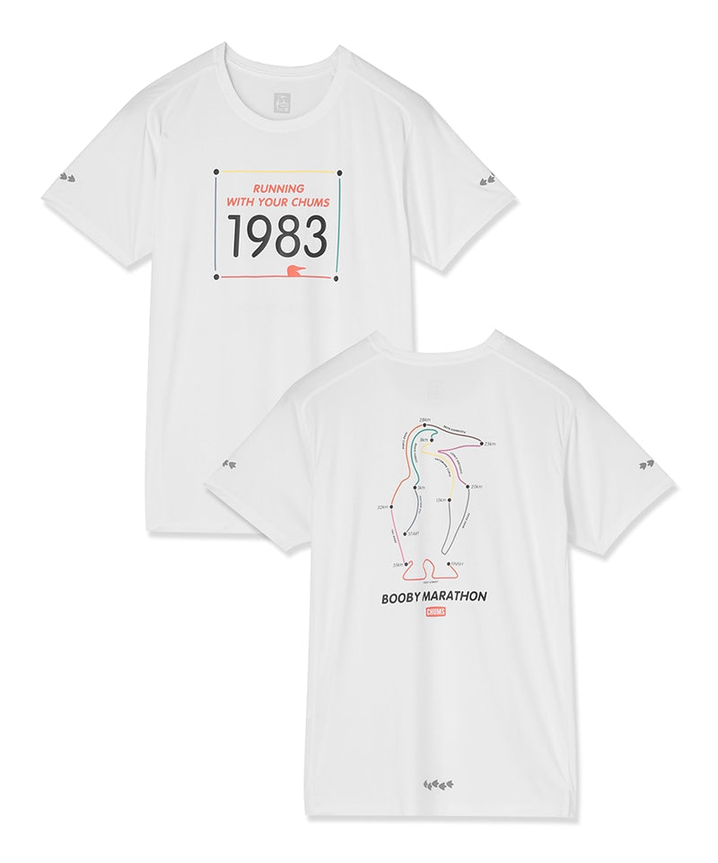 【2026秋冬】CHUMS / チャムス（ユニセックス）Running Booby Marathon T ランニング ブービー マラソン Tシャツ