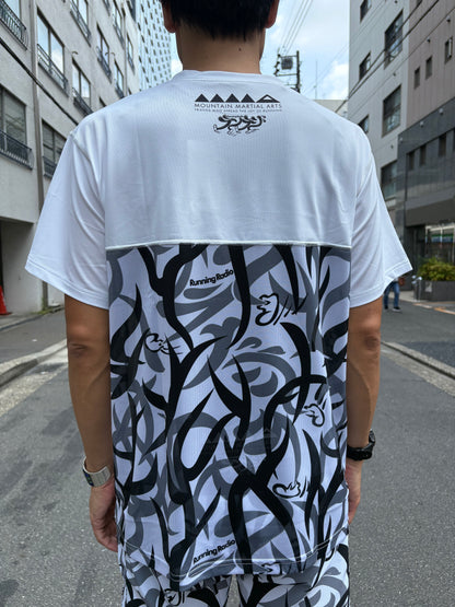 【2025夏モデル】MMA/マウンテンマーシャルアーツ Takumi Okada Camo Pocket Tee（White）【名古屋店のみ】