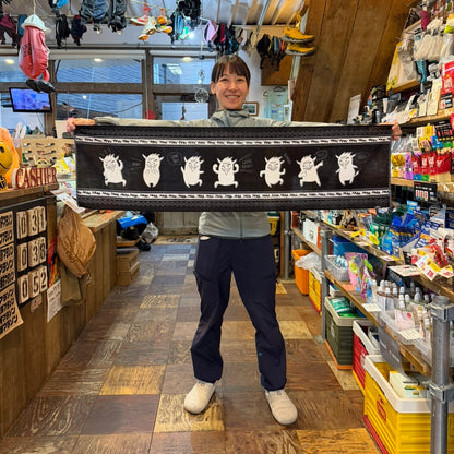 【12/25販売】第5弾!! 限定カラー ガンバフンバくんのスポーツ手ぬぐい ”ブラック”