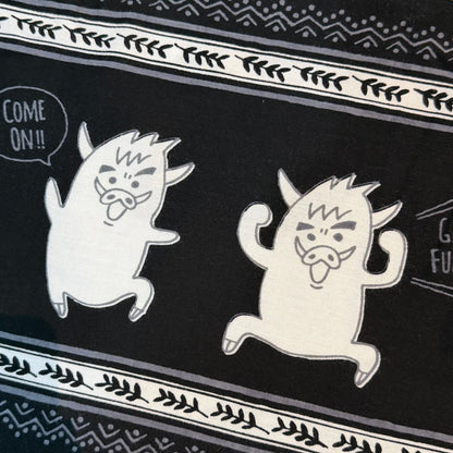 【12/25販売】第5弾!! 限定カラー ガンバフンバくんのスポーツ手ぬぐい ”ブラック”