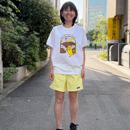 【限定販売】finetrack/ ファイントラック にほんのいろTシャツ 『 FUJI×ガンバフンバくん』（ユニセックス）