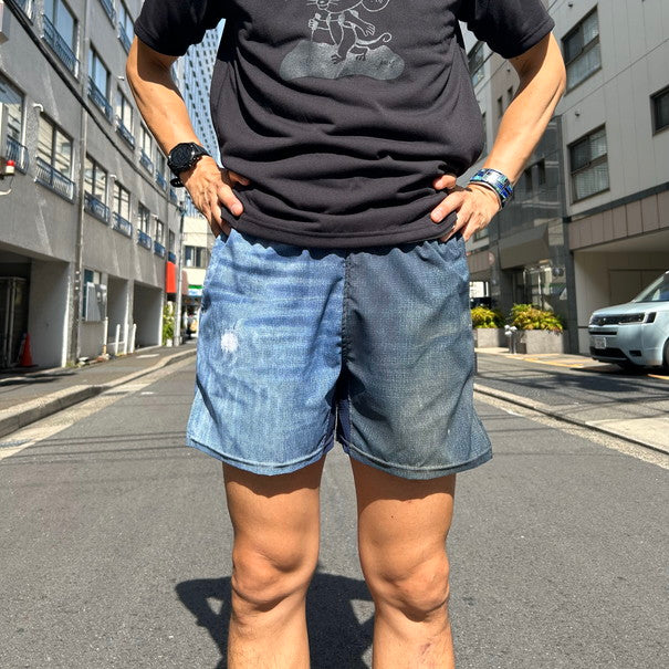 【2025春夏】MMA/マウンテンマーシャルアーツ MMA_Denim Racing Run Shorts V3（Crazy）【名古屋店のみ】