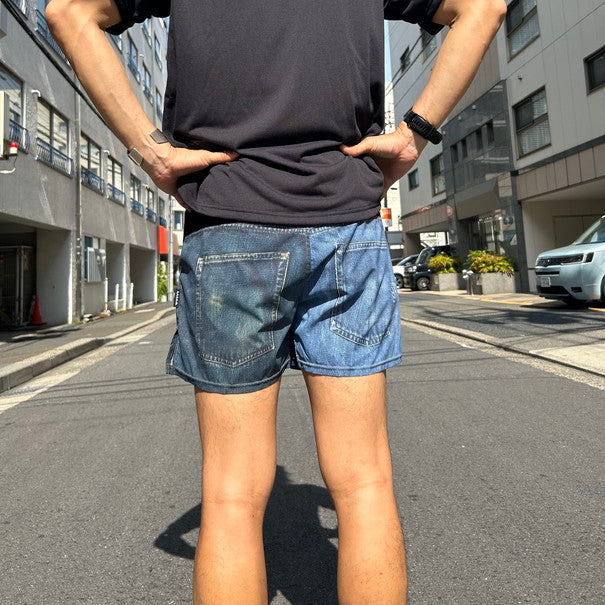 【2025春夏】MMA/マウンテンマーシャルアーツ MMA_Denim Racing Run Shorts V3（Crazy）【名古屋店のみ】