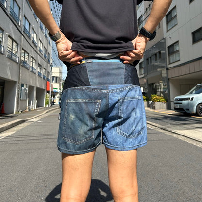 【2025春夏】MMA/マウンテンマーシャルアーツ MMA_Denim Racing Run Shorts V3（Crazy）【名古屋店のみ】