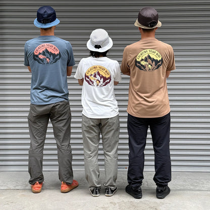 【2026.3/25発売】milestone/マイルストーン milestone Original T-Shirt Canvas "Let's Keep Pushing Our Limits！"（ユニセックス）